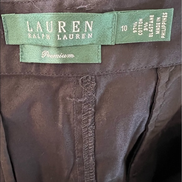 RALPH LAUREN Premium Black Zipper Cargo Pants Size 10 NEW WITHOUT TAGS - Picture 7 of 8